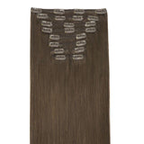 18" Platinum Blonde Balayage (17/22/60) Double Drawn Clip in 160g – 100% Remy Human Hair.