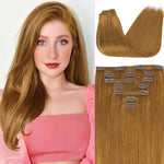 Classic Clip in Hair Extensions 120G – 100% Remy Human Hair.