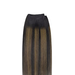 Natural Black Balayage (1B/6/1B) Sew-In Weft Hair Extensions (80g-110g) – 100% Remy Human Hair by GOO GOO Hair.