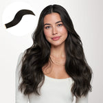 Natural Black (1B) Mini Tape-Ins 40g – 100% Remy Human Hair.