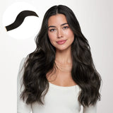 Natural Black (1B) Mini Tape-Ins 40g – 100% Remy Human Hair.