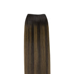Dark Brown Balayage (2/6/2) Sew-In Weft Hair Extensions (80g-110g) – 100% Remy Human Hair.