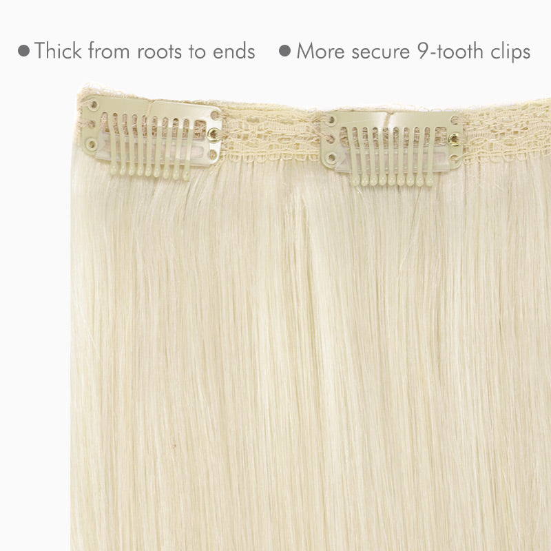 Double Drawn Classic Clip ins – 100% Remy Human Hair.