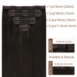 Seamless Clip-Ins – 100% Remy Human Hair.