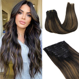 Clip in Hair Extensions 150g – 100% Remy Human Hair.