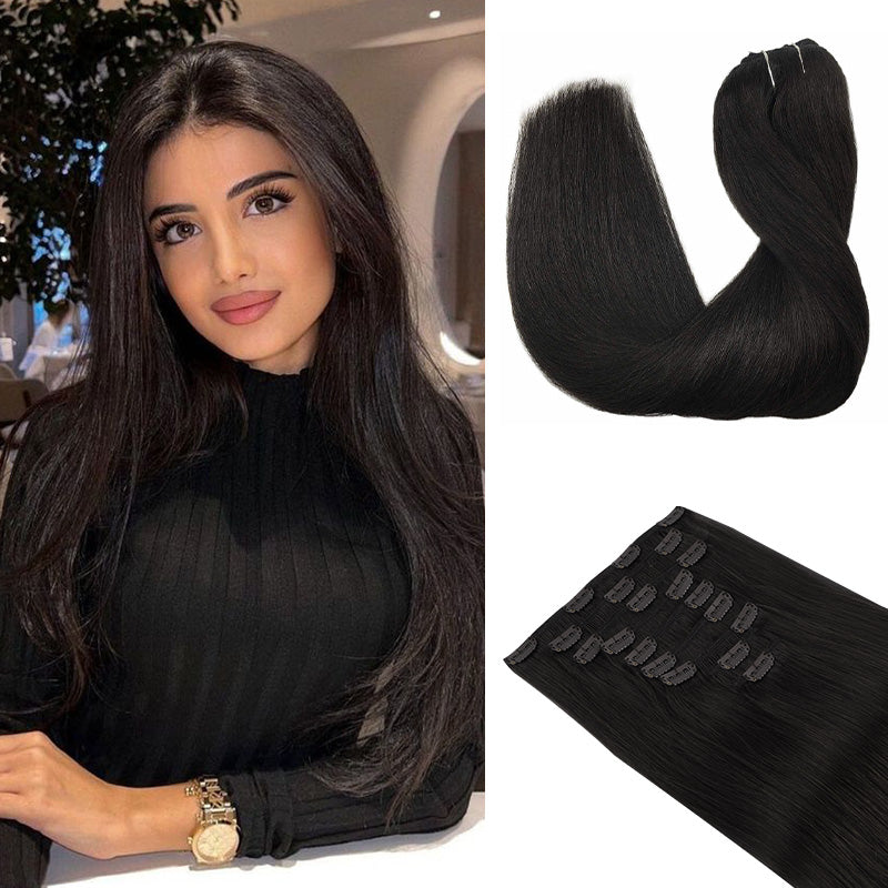 Clip in Hair Extensions 150g – 100% Remy Human Hair.