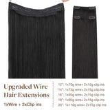GOO GOO Pro Wire Hair Extension – 100% Remy Human Hair.