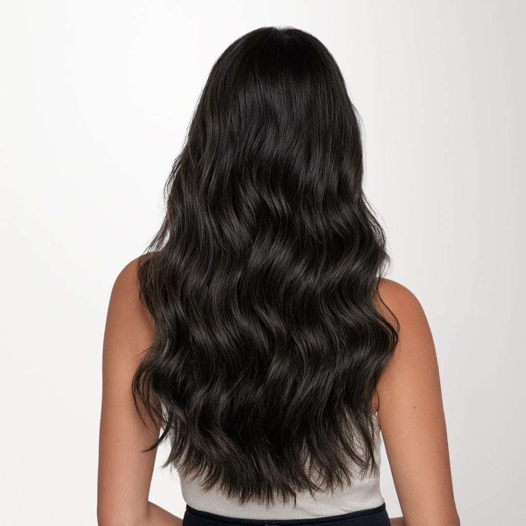 Natural Black (1B) Mini Tape-Ins 40g – 100% Remy Human Hair.