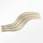 Ash Blonde Highlights (17A/60A) Mini Tape-Ins 40g – 100% Remy Human Hair.