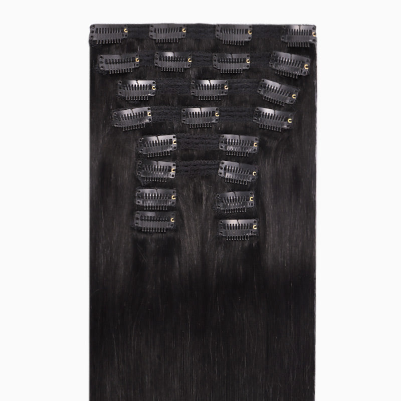 Double Drawn Classic Clip ins – 100% Remy Human Hair.