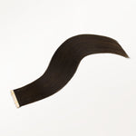 Dark Brown (2) Mini Tape-Ins 40g – 100% Remy Human Hair.
