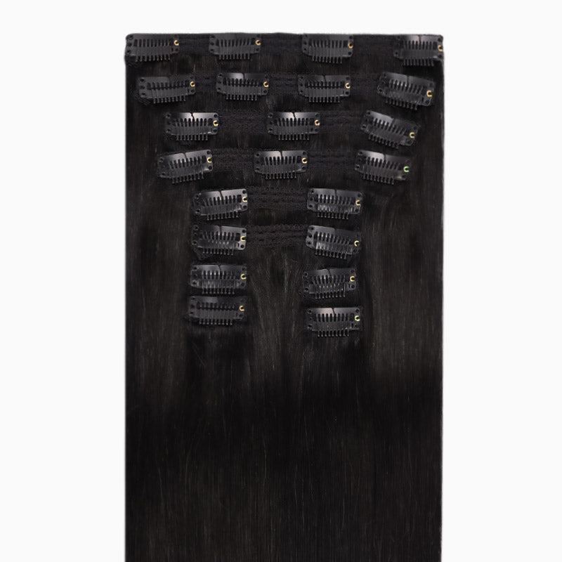 Double Drawn Classic Clip ins – 100% Remy Human Hair.