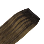 Dark Brown Balayage (2/6/2) Sew-In Weft Hair Extensions (80g-110g) – 100% Remy Human Hair.