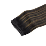 Natural Black Balayage (1B/6/1B) Sew-In Weft Hair Extensions (80g-110g) – 100% Remy Human Hair by GOO GOO Hair.