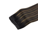 Natural Black Balayage (1B/6/1B) Sew-In Weft Hair Extensions (80g-110g) – 100% Remy Human Hair by GOO GOO Hair.