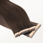 Chocolate Brown (4A) Mini Tape-Ins 40g – 100% Remy Human Hair.
