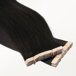 Natural Black (1B) Mini Tape-Ins 40g – 100% Remy Human Hair.