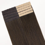 Light Brown (2A) Mini Tape-Ins 40g – 100% Remy Human Hair.