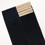 Jet Black (1) Mini Tape-Ins 40g – 100% Remy Human Hair.