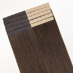 Chocolate Brown (4A) Mini Tape-Ins 40g – 100% Remy Human Hair.