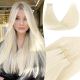 Tape-Ins Hair Extensions – 100% Remy Human Hair.