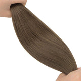 18" Platinum Blonde Balayage (17/22/60) Double Drawn Clip in 160g – 100% Remy Human Hair.