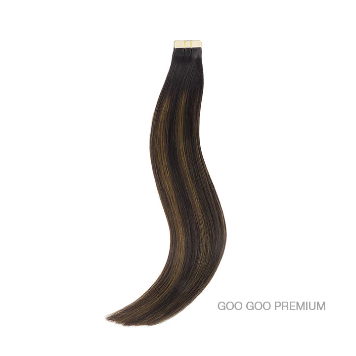 GOO GOO PREMIUM Remy Tape in Extensions – 100% Remy Human Hair.