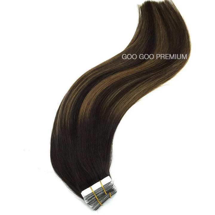 GOO GOO PREMIUM Remy Tape in Extensions – 100% Remy Human Hair.