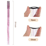 Hair Tinsel Clip In – 100% Remy Human Hair.