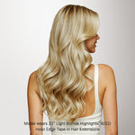Light Blonde Highlights (16/22A) Invisi Edge Tape-Ins 50g – 100% Remy Human Hair by GOO GOO Hair.