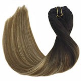 Extensiones de cabello clásicas con clip, 120 g