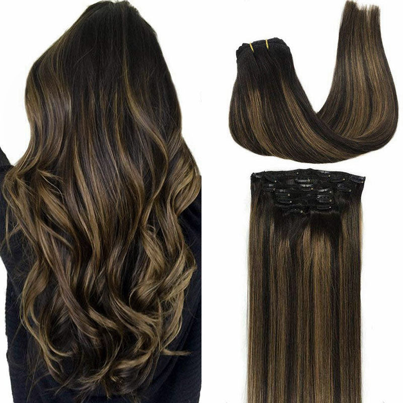 Clip in Hair Extensions 150g – 100% Remy Human Hair.