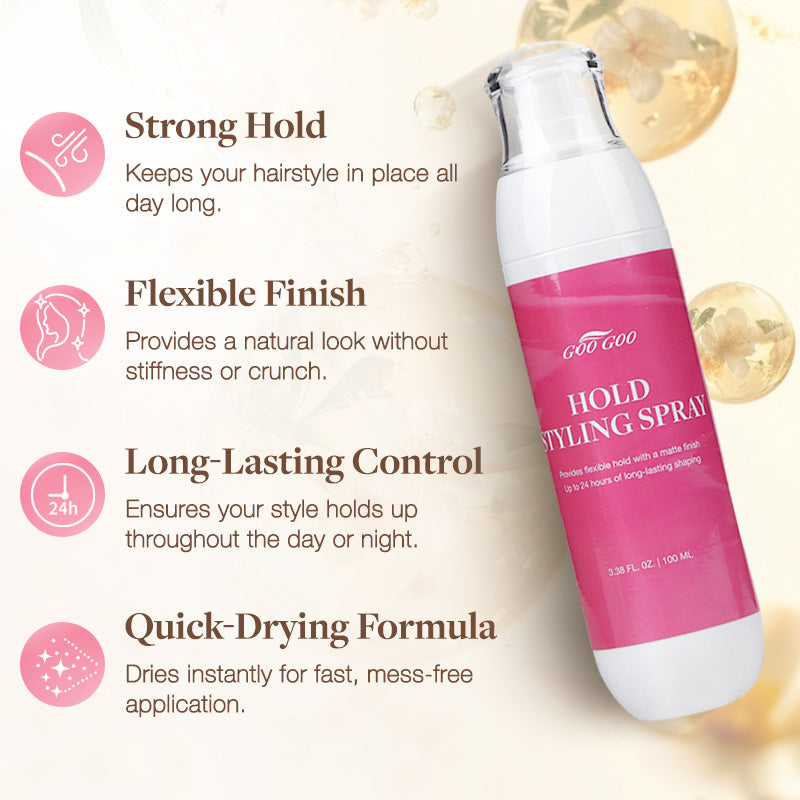 Hair Spray Leave-in Conditioner & Hold Styling Spray (Ships within 20 days after purchase.) – 100% Remy Human Hair.