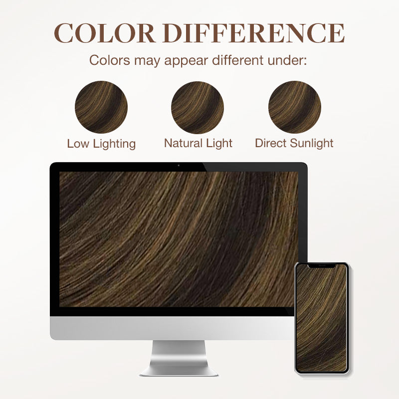 Chestnut Brown Balayage (2/6) Tape-Ins 50g – 100% Remy Human Hair.