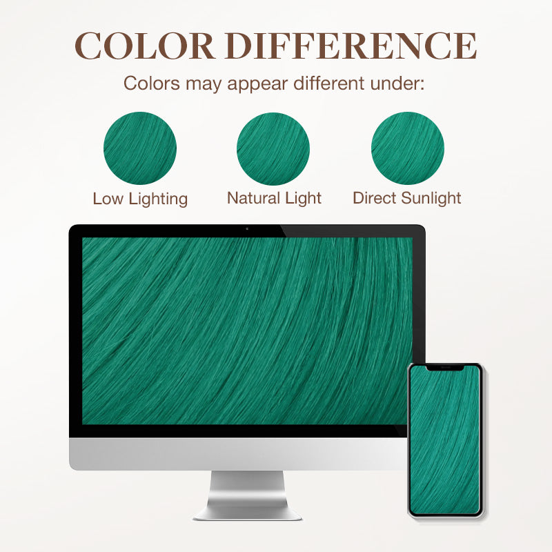 Green Color Tape-Ins (25g-30g) – 100% Remy Human Hair.