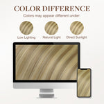 Dirty Blonde Highlights (18D/22F) Tape-Ins 50g – 100% Remy Human Hair.