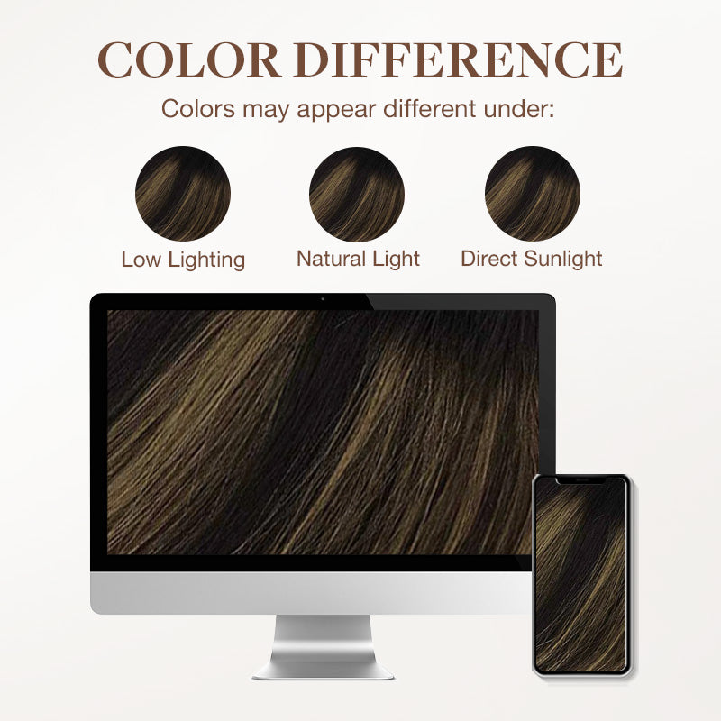 Natural Black Balayage (1B/6/1B) Tape-Ins 50g – 100% Remy Human Hair.
