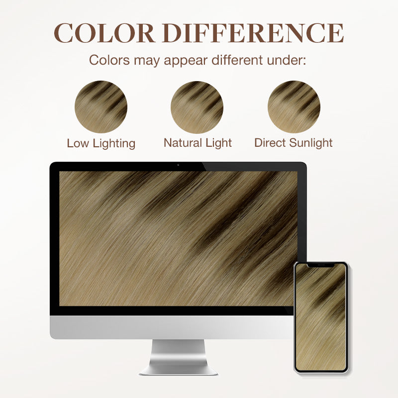 Chocolate Brown to Dirty Blonde (4/18) Tape-Ins 50g – 100% Remy Human Hair.