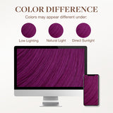 Violet Color Tape-Ins (25g-30g) – 100% Remy Human Hair.