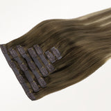 Bleach Blonde Balayage (3/8/613) Seamless Clip-Ins (130g-150g) – 100% Remy Human Hair by GOO GOO Hair.