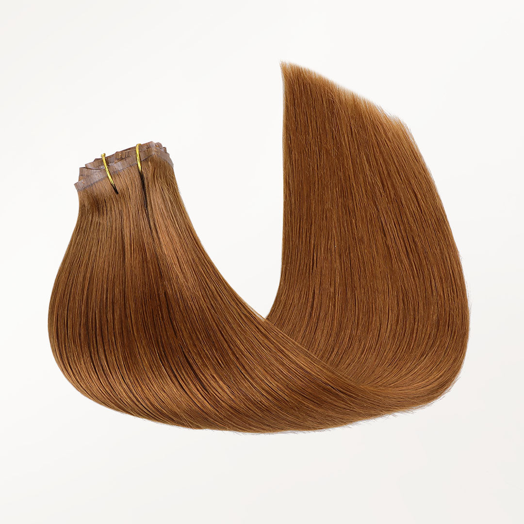 Copper (350) Seamless Clip-Ins (130g-150g) – 100% Remy Human Hair by GOO GOO Hair.