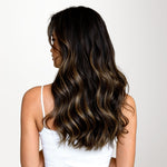 Natural Black Balayage (1B/6/1B) Seamless Clip-Ins (130g-150g) – 100% Remy Human Hair by GOO GOO Hair.