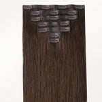 Chocolate Brown (4A) Seamless Clip-Ins (130g-160g) – 100% Remy Human Hair by GOO GOO Hair.