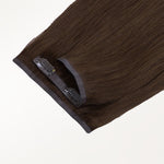 Chocolate Brown (4A) Seamless Clip-Ins (130g-160g) – 100% Remy Human Hair by GOO GOO Hair.