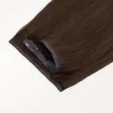 Chocolate Brown (4A) Seamless Clip-Ins (130g-160g) – 100% Remy Human Hair by GOO GOO Hair.