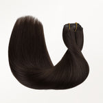Light Brown (2A) Seamless Clip-Ins (130g-150g) – 100% Remy Human Hair by GOO GOO Hair.