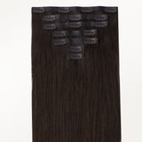 Light Brown (2A) Seamless Clip-Ins (130g-150g) – 100% Remy Human Hair by GOO GOO Hair.