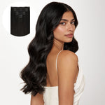 Natural Black (1B) Seamless Clip-Ins (130g-160g) – 100% Remy Human Hair by GOO GOO Hair.