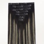 Black to Light Blonde Balayage (1B/16/1B) Classic Clip-Ins (150g-170g) – 100% Remy Human Hair.