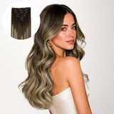 Bleach Blonde Balayage (3/8/613) Classic Clip-Ins (150g-170g)